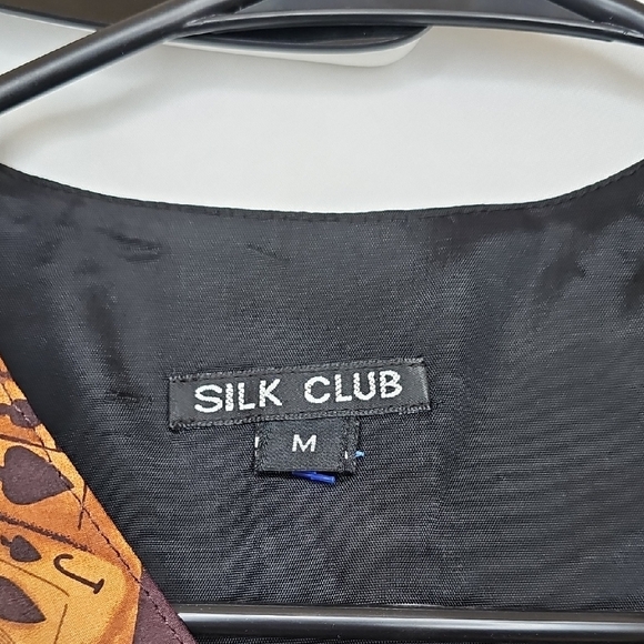 Silk Club Playing Card Pattern Vest Vintage Womens Medium - Picture 5 of 5